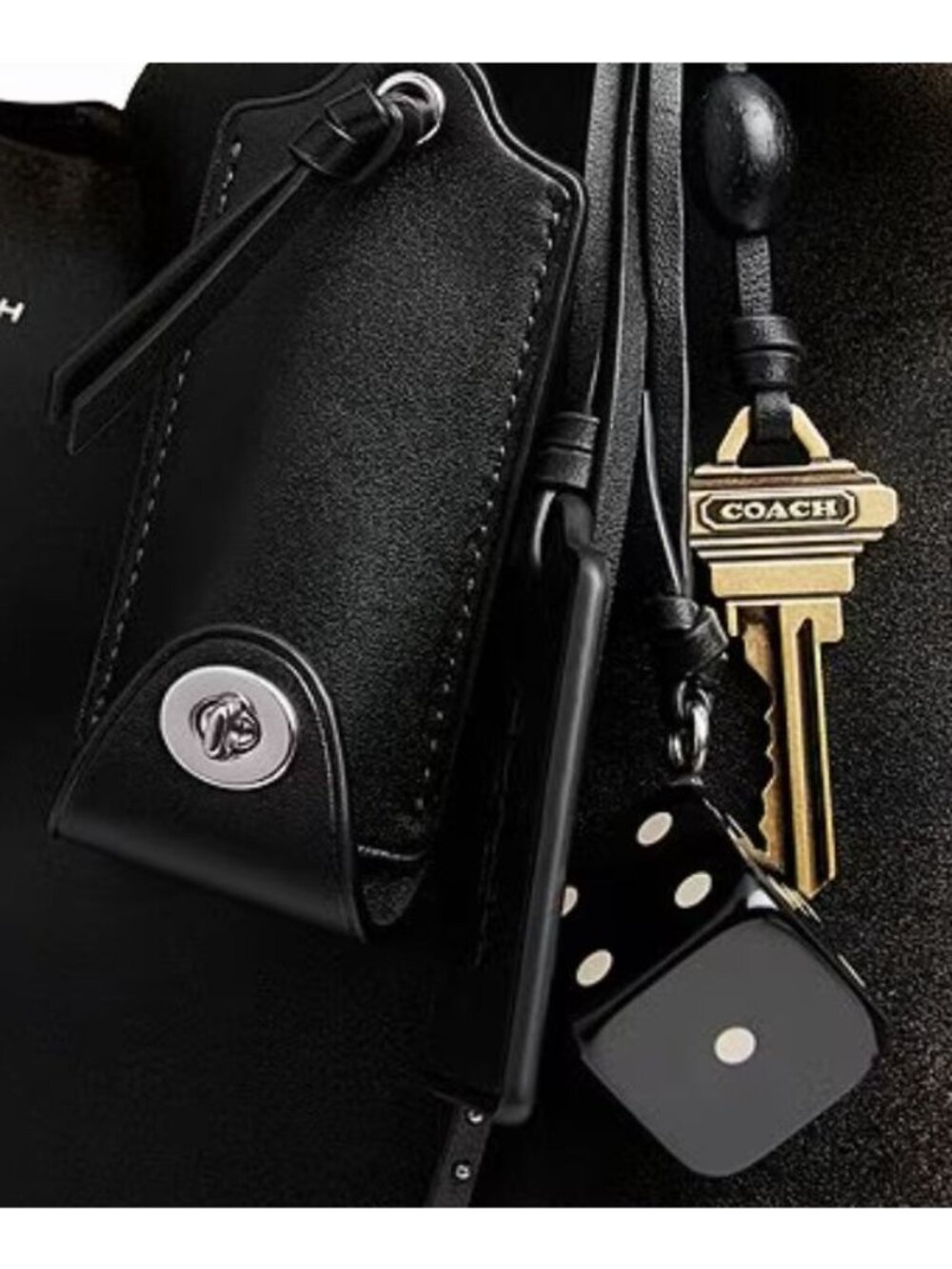 NEW!  COACH Loved Leather Brooklyn 39 Hobo Tote Bag with Bag Charm 623A330P - Picture 10 of 12
